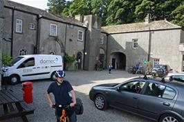 Preparing to leave Grinton Lodge youth hostel